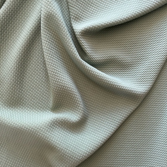 2/$80 PinkBlush off the shoulder ruffle dress maternity sage green medium shower - Picture 4 of 6